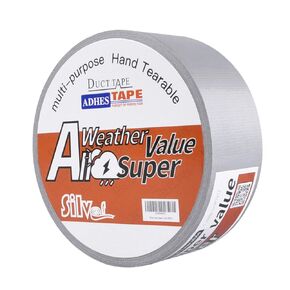 ADHES Duct Tape Heavy Duty Waterproof 1.88 Inch x 164 Feet (55YD) Strong Adhesive & No Residue Silver Duct Tape for Indoor & Outdoor Repairs, Industrial, Professional Use