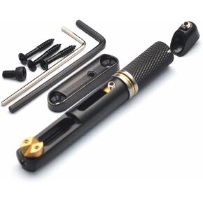 Guitar Fixed Bridge Single, Headless Guitar Individual Bridge, 1 Piece Bridge for Electric Bass Guitar Precision Adjustment (Black)