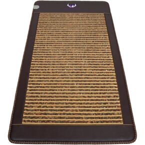 Infrared Gemstone Amethyst Mat -Single 75 x 39 inches (190 x 100 cm) - 86-158°F (30-70°C) FIR Heating Pad - Natural Crystals - Negative Ions - Magnetism