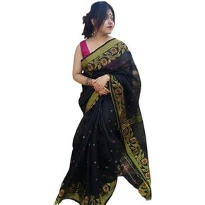 DREAM KOLKATA COTTON SAREE BLACK