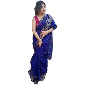 DREAM KOLKATA COTTON SAREE BLUE