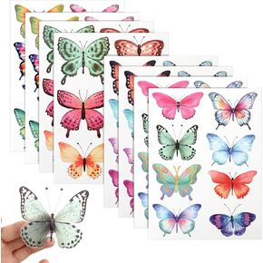 Butterfly Wall Decor Watercolor Butterfly Wall Stickers Butterfly Wall Decals Removable Butterflies Stickers Decorations Butterflies for Crafts Party Decorations