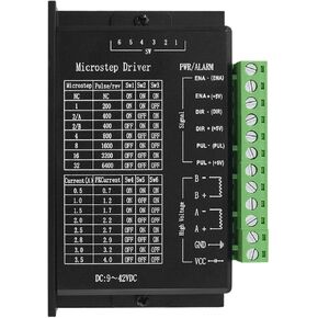 TB6600 Stepper Motor Driver Nema 23 Nema 34 42/57/86 Nema17 32 Segments 4.0A 42VDC CNC Engraving Machine Wood Router Mini Lathe(3 pcs)