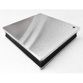 Steel Bench 4" x 1" Square Block Flat Smooth Anvil Grooved Sides A1 Premium