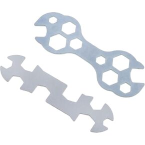2 PCS Multi-Hole Bicycle Wrench Steel Galvanized Mountain Bike Wrench Multi-Functional Bike Repair Tool