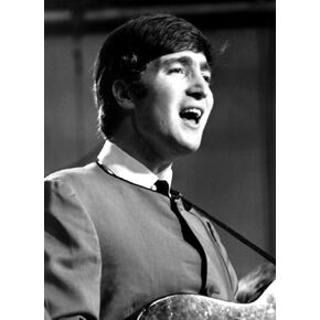 John Lennon singing Photo Print (8 x 10)