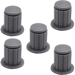 Fielect Potentiometer Control Knob 5Pcs 4mm Insert Shaft 16x16.5mm Plastic Potentiometer Volume Control Rotary Knob Gray