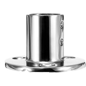 Heavy Dudy Marine Boat Round Base，316 Stainless Steel Yacht Hand Rail Fitting Rail Tube Stanchion Base Column Accessories