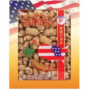 SKU #0113-8, Hsu's Ginseng Short Medium Small Cultivated American Ginseng Roots (8 oz = 227 gm/Box), 0113-8, 0113.8