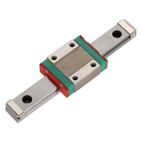 Miniature Linear Motion Guide,Jadpes 1pc LML12B Miniature Linear Rail Guide 12mm Width + Slide Block for Hardened Linear Motion Rods/Shafts/Guides CNC xyz DIY Engraving Machine(100mm)
