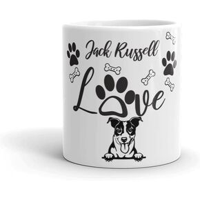 Jack Russell Terrier Dog Coffee Mug - Ceramic Coffee Cup - A Birthday Mothers Day Fathers Day Or Christmas Gift For Men & Women Jack Russell Dog Lovers