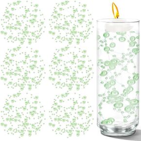 50 PCS Artificial Floating Beads for Centerpieces Vases, Gold 8+3mm String Beads for Wedding Party Faux Pearl String for Decorating, String Pearls for Crafts Vase Filler in Kuwait