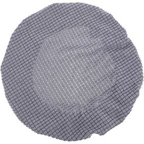 FOMIYES Round Slipcover Elastic Round Bar Stool Slipcover: Circle Cushion Protector Bar Coffee Shop Counter High Foot Stool Chair Cover Beige 30X30X5CM Stool Cover