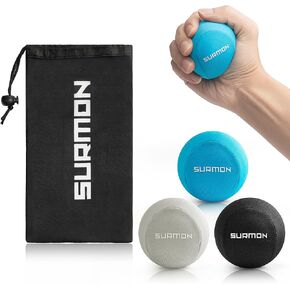 Stress Balls for Adults, Squeeze Balls for Hand Therapy, Relief Anxiety Stress Ball, Physical Therapy Stress Ball, Fidget toy for adults, Tri-Density Stress Balls (Soft, Medium, Hard)