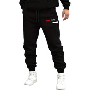 GORGLITTER Men's Graphic Designer Sweatpants Y2K Drippy Drawstring Jogger Pants with Pockets