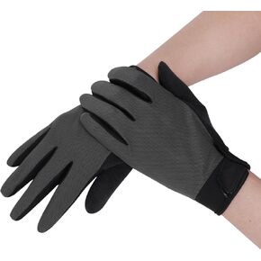 Adults Teens Cool Mesh Biking Gloves Anti-Skid Road Bicycle Full Finger Gloves UV Sun Portection Driving Fishing Cycling Gloves with Touch Screen Design