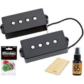Seymour Duncan SPB-1 Vintage Precision Bass Pickup Set - Bundled with Dunlop Pick Pack and Dunlop Polishing Kit