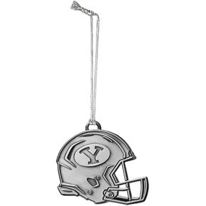 Fan Frenzy Gifts NCAA BYU Cougars Silver Helmet Ornament