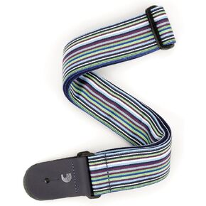 D'Addario Guitar Strap - Guitar Accessories - Electric Guitar Strap, Acoustic Guitar Strap, Acoustic Electric Guitar Strap & Bass Guitar Strap - Latin Line Art - Blue