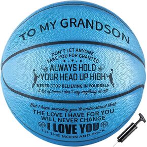 Valentines Day Gifts For Kids, Graduation Birthday Gifts For Son, Grandson From Dad, Mom, Grandparents, Engraved 29.5" Basketball Size 7, Gifts For Teen Boys, Gifts For Him, Mens Valentines Day Gifts