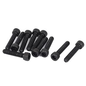 uxcell 1mm Pitch M6 x 30mm Cap Head Hexagon Socket Key Screws Bolts 10 Pcs