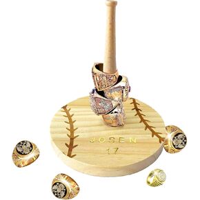 Baseball Ring Holder, Championship Ring Display Case, Personalized Gifts Softball Baseball Ring Display Case, Suitable for Ball Game Enthusiasts, Children, Teenagers and Adults。 in Saudi Arabia