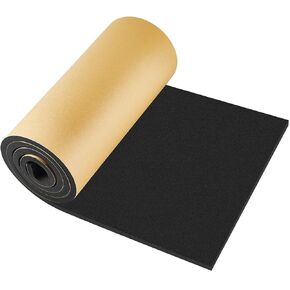 1 Piece 78 x 16 x 0.5 Inch Extra Large Marine Foam Roll Closed Cell Rubber with Adhesive Insulation Sheets Lightweight Single Sided Tape Water Weather Resistant for Craft