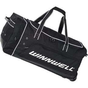 Winnwell Premium Rolling Hockey Bag - Ice & Field Hockey Bag With Wheels - Multi-Sports Hockey Equipment Wheeled Travel Bag