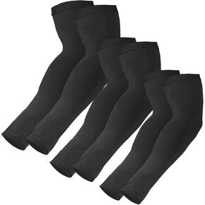 3 Pair / 6 Pair UV Sun Protection Arm Sleeves Men Women Arms Cooling Sleeves Sports Work Compression Tattoo Cover