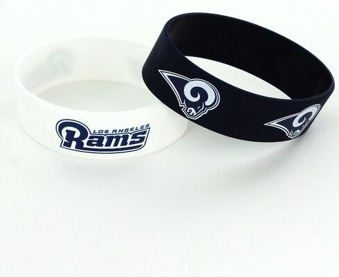 aminco NFL unisex-adult Silicone Wide Bracelet, 2-Pack in Saudi Arabia