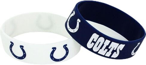 aminco NFL unisex-adult Silicone Wide Bracelet, 2-Pack in Saudi Arabia