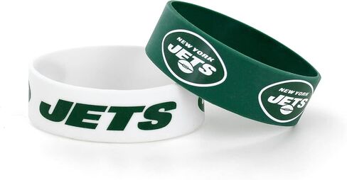 aminco NFL unisex-adult Silicone Wide Bracelet, 2-Pack in Saudi Arabia