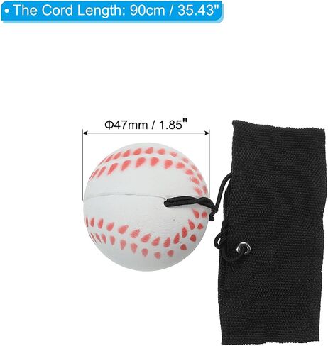 PATIKIL Sports Wrist Ball Rubber Rebound Wristband Wrist Return Ball Sport on a String for Exercise in Saudi Arabia