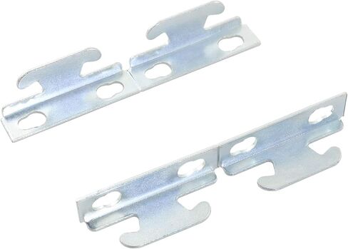 4PCS Curtain Hooks Accessories, Curtain Rod Bracket, Curtain Hooks Bracket, Adjustable Metal Curtain Wall Bracket, Curtain Rod Holder, Curtain Rod Ceiling Side Mounting Bracket with 8 Screws in Saudi Arabia