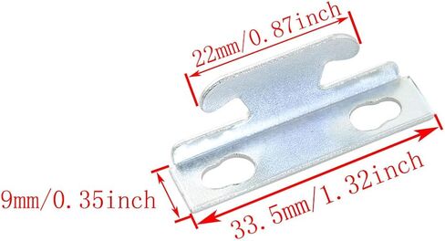4PCS Curtain Hooks Accessories, Curtain Rod Bracket, Curtain Hooks Bracket, Adjustable Metal Curtain Wall Bracket, Curtain Rod Holder, Curtain Rod Ceiling Side Mounting Bracket with 8 Screws in Saudi Arabia