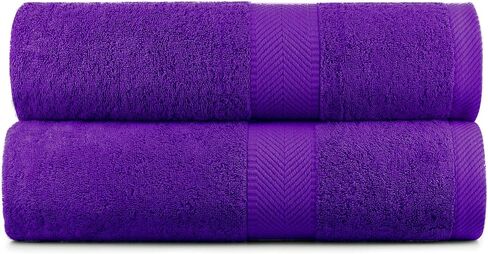Terry Towels, Bath Towel, Orange, Set of 2 in Saudi Arabia