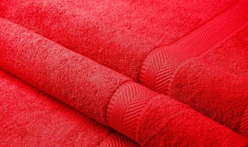 Terry Towels, Bath Towel, Orange, Set of 2 in Saudi Arabia