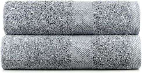 Terry Towels, Bath Towel, Orange, Set of 2 in Saudi Arabia