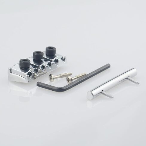 Black Guitar Parts 6 Strings Locked Nut 42mm for Floyd Rose Tremolo Bridge,with Guitar String Retainer Bar in Saudi Arabia