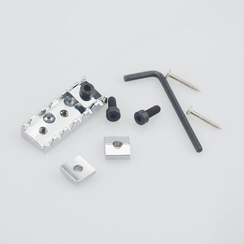 Black Guitar Parts 6 Strings Locked Nut 42mm for Floyd Rose Tremolo Bridge,with Guitar String Retainer Bar in Saudi Arabia