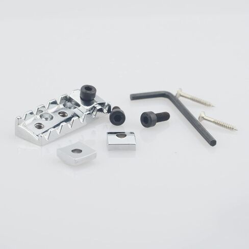 Black Guitar Parts 6 Strings Locked Nut 42mm for Floyd Rose Tremolo Bridge,with Guitar String Retainer Bar in Saudi Arabia