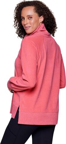RBX Cowl Neck Sweater for Women, Lightweight Ultra Soft Plush Fleece Pullover Sweatshirt with Relaxed Fit in Saudi Arabia