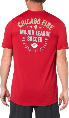 adidas Men's Chicago Fire Short Sleeve Pre-Game T-Shirt in Saudi Arabia
