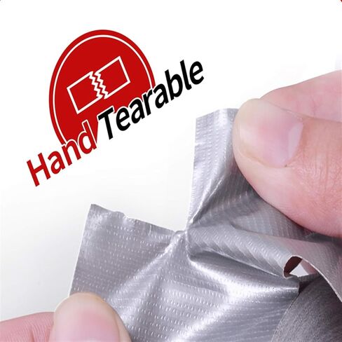 شريط لاصق ADHES عالي التحمل مقاوم للماء 1.88 بوصة × 164 قدم (55YD) لاصق قوي ولا يترك بقايا شريط لاصق فضي للإصلاحات الداخلية والخارجية، صناعي، استخدام احترافي in Kuwait