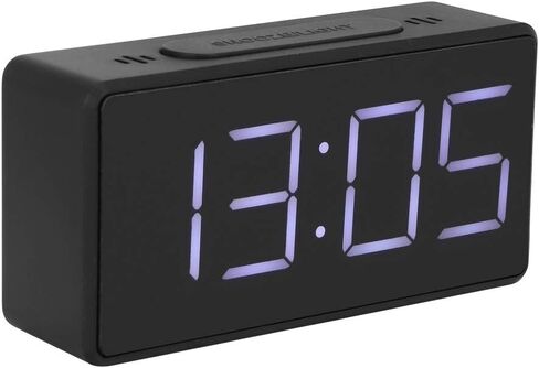 Mumusuki Digital Alarm Clock for Bedroom, Simple Electronic Clock LED Digital Bedside Alarm Clock with Snooze Function USB Charger for Student Home Use (Black) in Kuwait