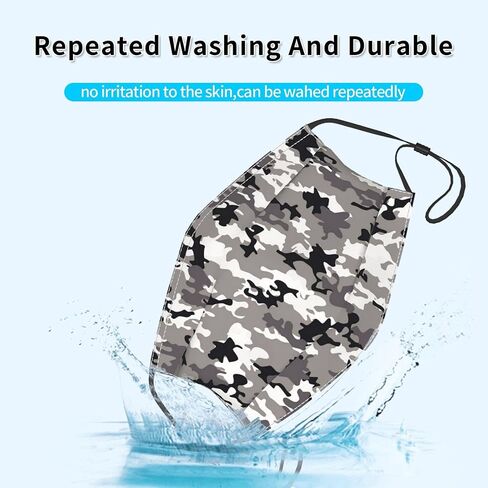 4pcs Face Mask With Filter Pocket Washable Reusable Face Bandanas Balaclava For Men Women in Saudi Arabia
