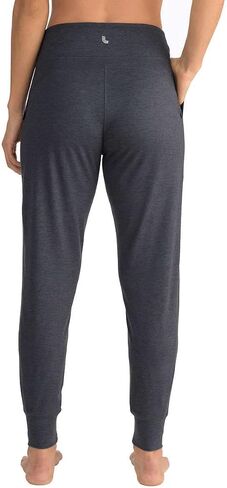 LOLË Womens Relaxed Fit Joggers 2 Pack Black/Dark Gray in Saudi Arabia