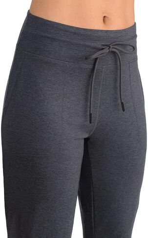LOLË Womens Relaxed Fit Joggers 2 Pack Black/Dark Gray in Saudi Arabia