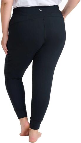 LOLË Womens Relaxed Fit Joggers 2 Pack Black/Dark Gray in Saudi Arabia