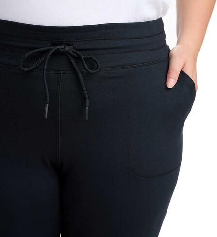 LOLË Womens Relaxed Fit Joggers 2 Pack Black/Dark Gray in Saudi Arabia